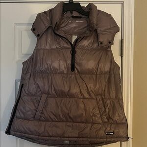 Lavender Puffer Vest with Hood
